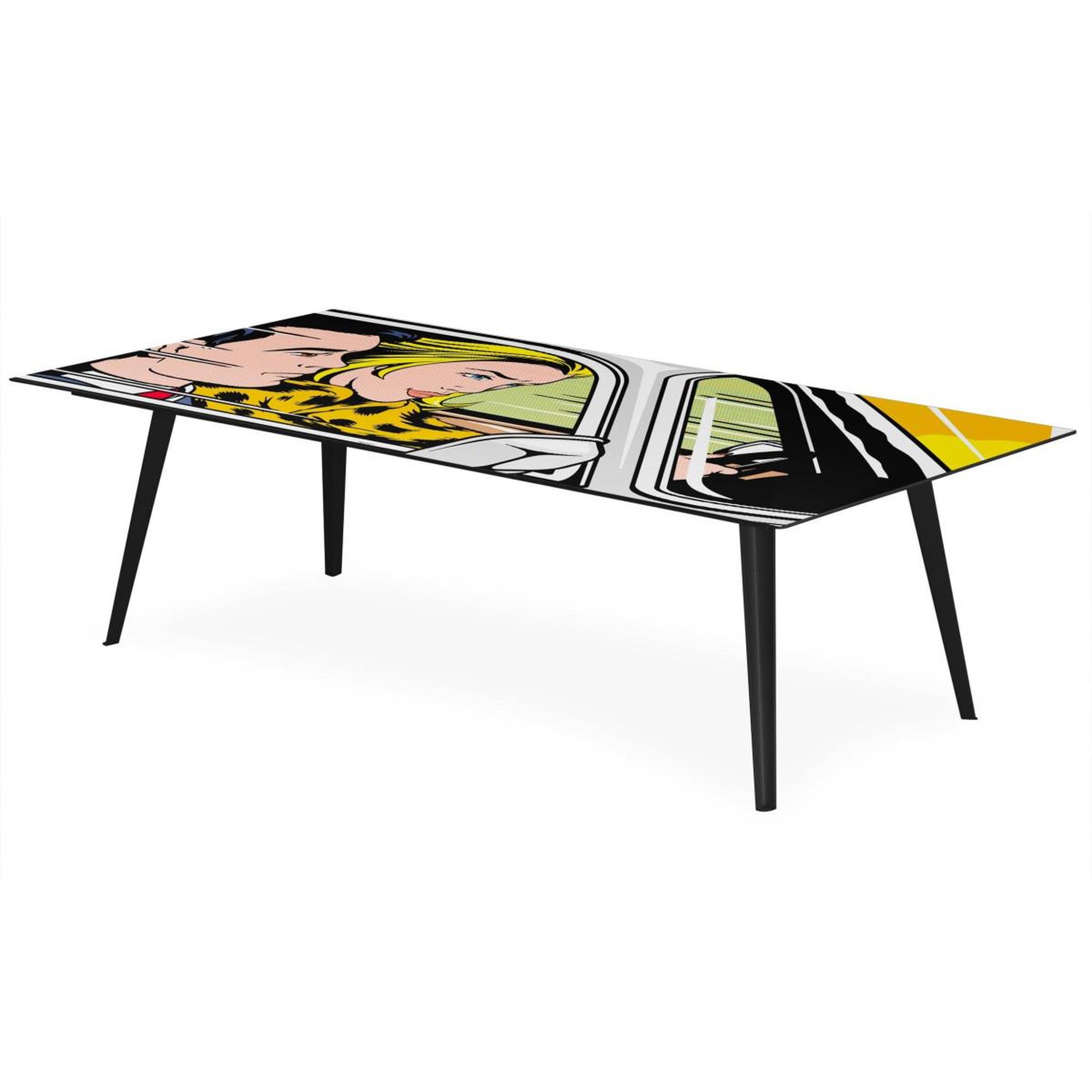 Voir la diapositive 2 : Paris Prix Table basse 1 cover  fast car  120cm noir