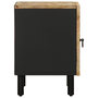 Voir la diapositive 5 : VIDAXL Tables de chevet 2 pcs noir bois de manguier massif brut