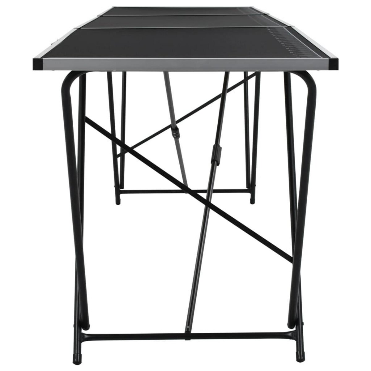 VIDAXL Table a coller pliable MDF et aluminium 300 x 60 x 78 cm