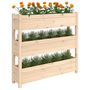 Voir la diapositive 4 : VIDAXL Jardiniere 112x25x104,5 cm Bois massif de pin