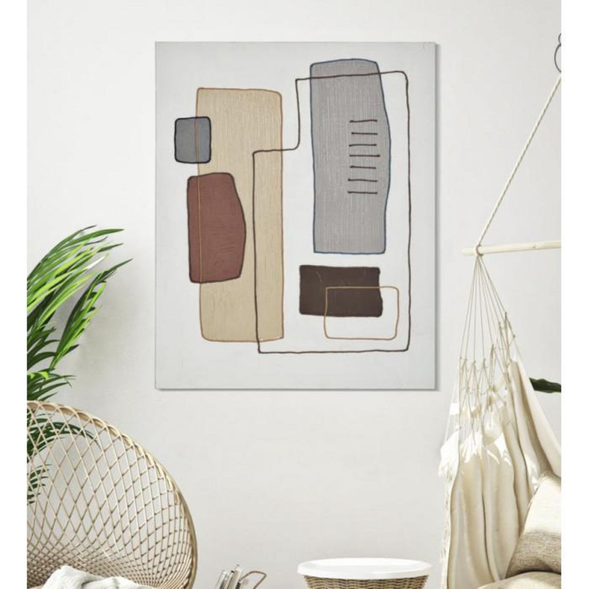 Paris Prix Toile Imprimée Déco  Paints  80x100cm Multicolore