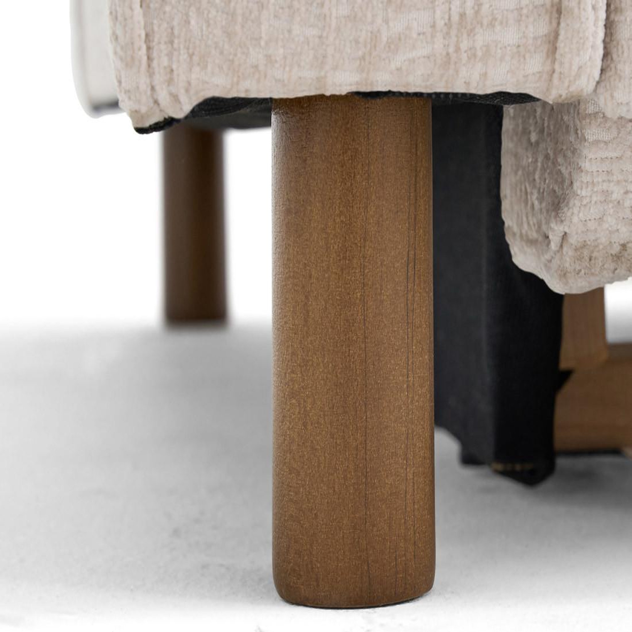 Voir la diapositive 3 : LISA DESIGN Jake - canapé d'angle droit 5 places convertible en tissu velours relief