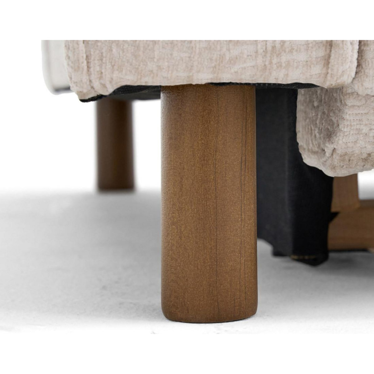 LISA DESIGN Jake - canapé d'angle droit 5 places convertible en tissu velours relief