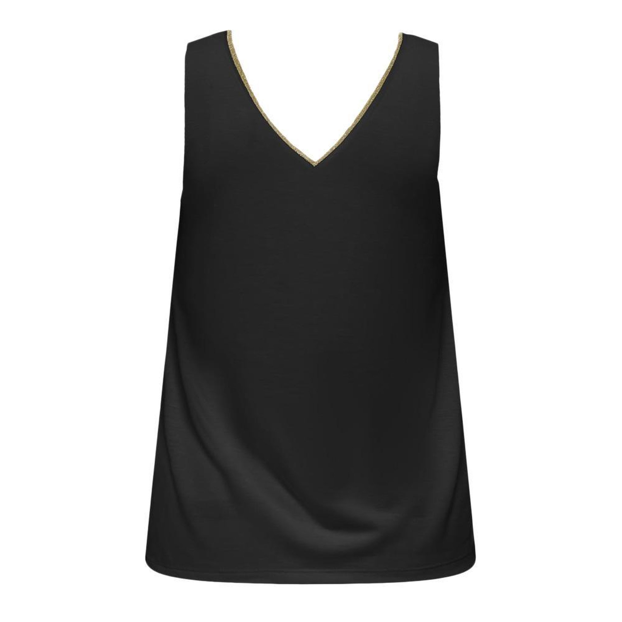 Voir la diapositive 2 : JACQUELINE DE YONG Débardeur Noir Femme JDY Lurex