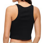 Voir la diapositive 2 : SUPERDRY Top Noir Femme Superdry Embroidered Racer