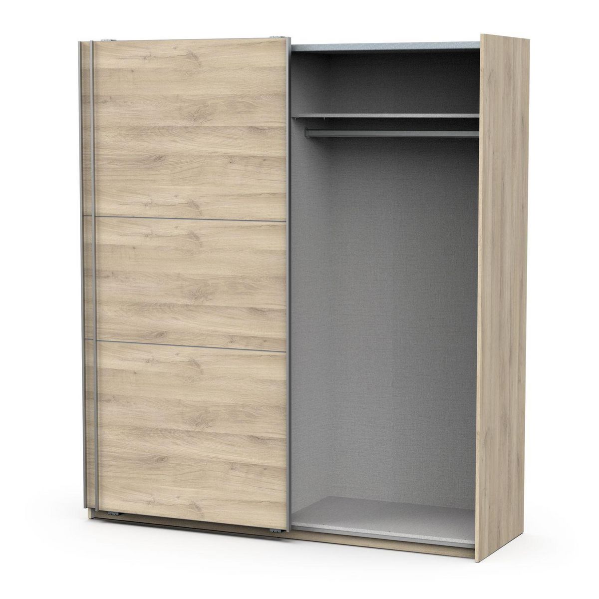 Armoire 2 portes coulissantes L180 cm THIBAULT