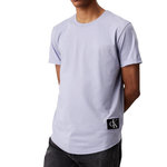 CALVIN KLEIN JEANS T Shirt  auve Homme Calvin Klein Jeans Badge Turn Up Sleeve. Coloris disponibles : Violet