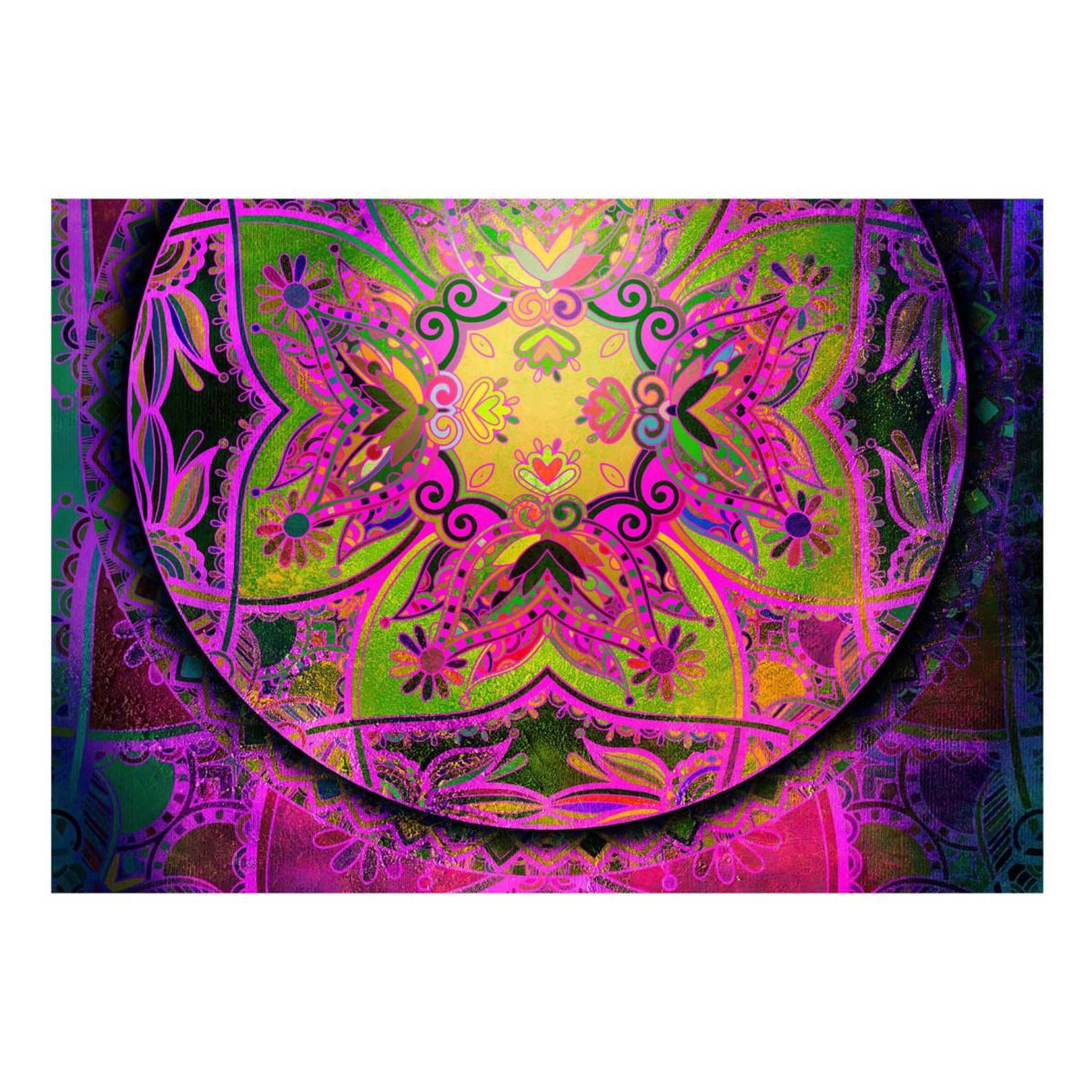 Voir la diapositive 2 : Paris Prix Papier peint  mandala : pink expression