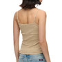 Voir la diapositive 2 : SUPERDRY Débardeur Marron Clair Femme Superdry Fine