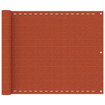 VIDAXL Ecran de balcon Orange 75x500 cm PEHD