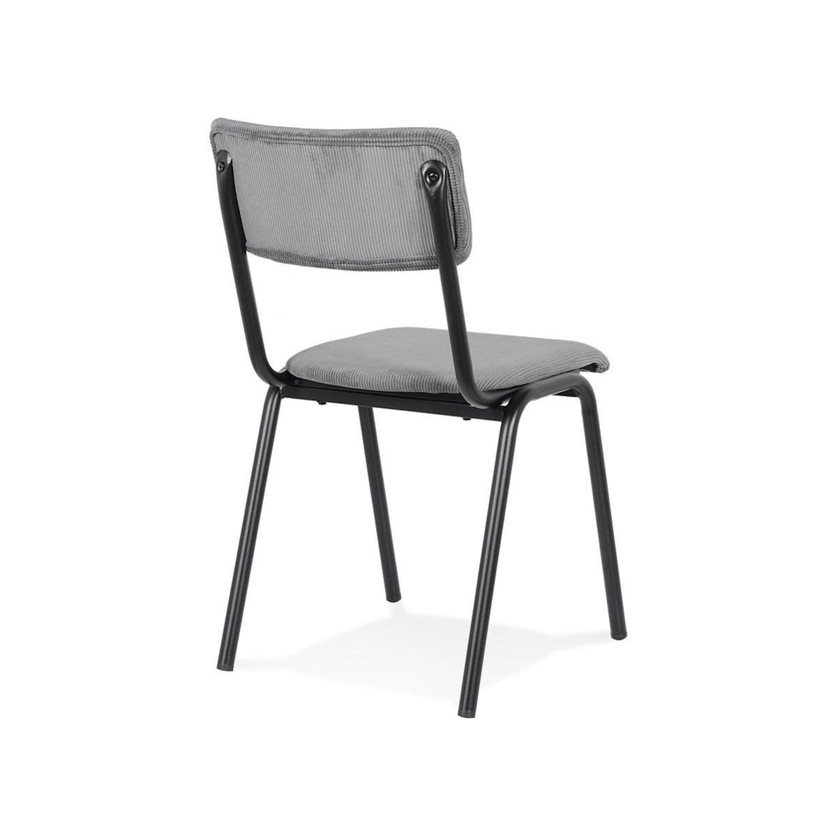 Paris Prix Chaise Design Vintage  Fortuna  83cm Gris