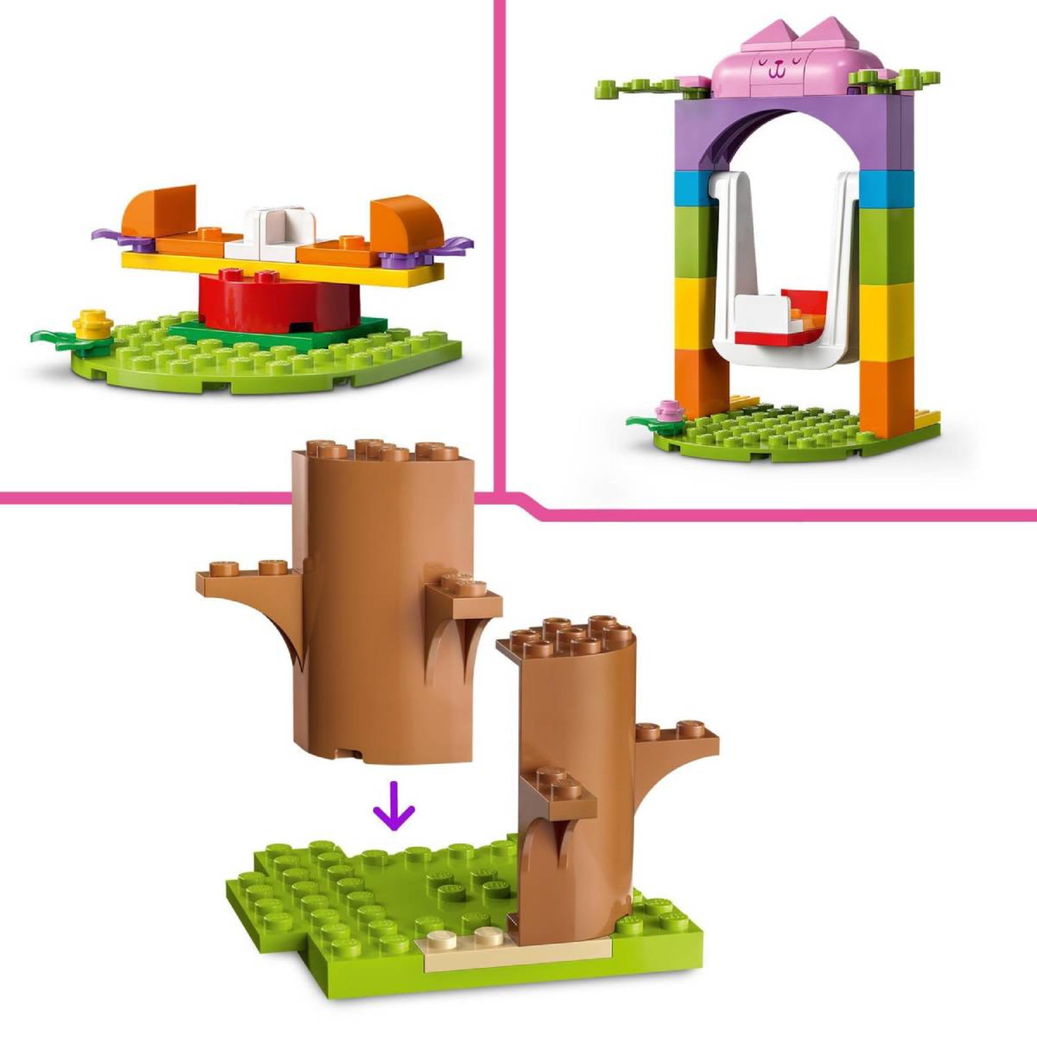Voir la diapositive 5 : LEGO 10787 Gabby et la Maison Magique La Fête au Jardin de Fée Minette, Jouet avec Figurines plus Cabane dans l&rsquo;Arbre, Toboggan et Manège, Cadeau Filles, Garçons, Enfants Dès 4 Ans