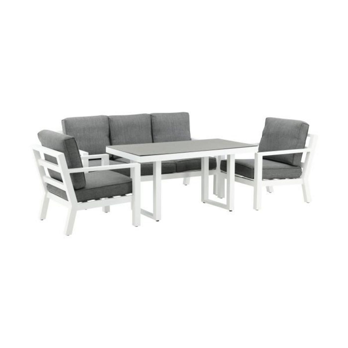 Paris Prix Salon de Jardin  Barcelona  171cm Blanc