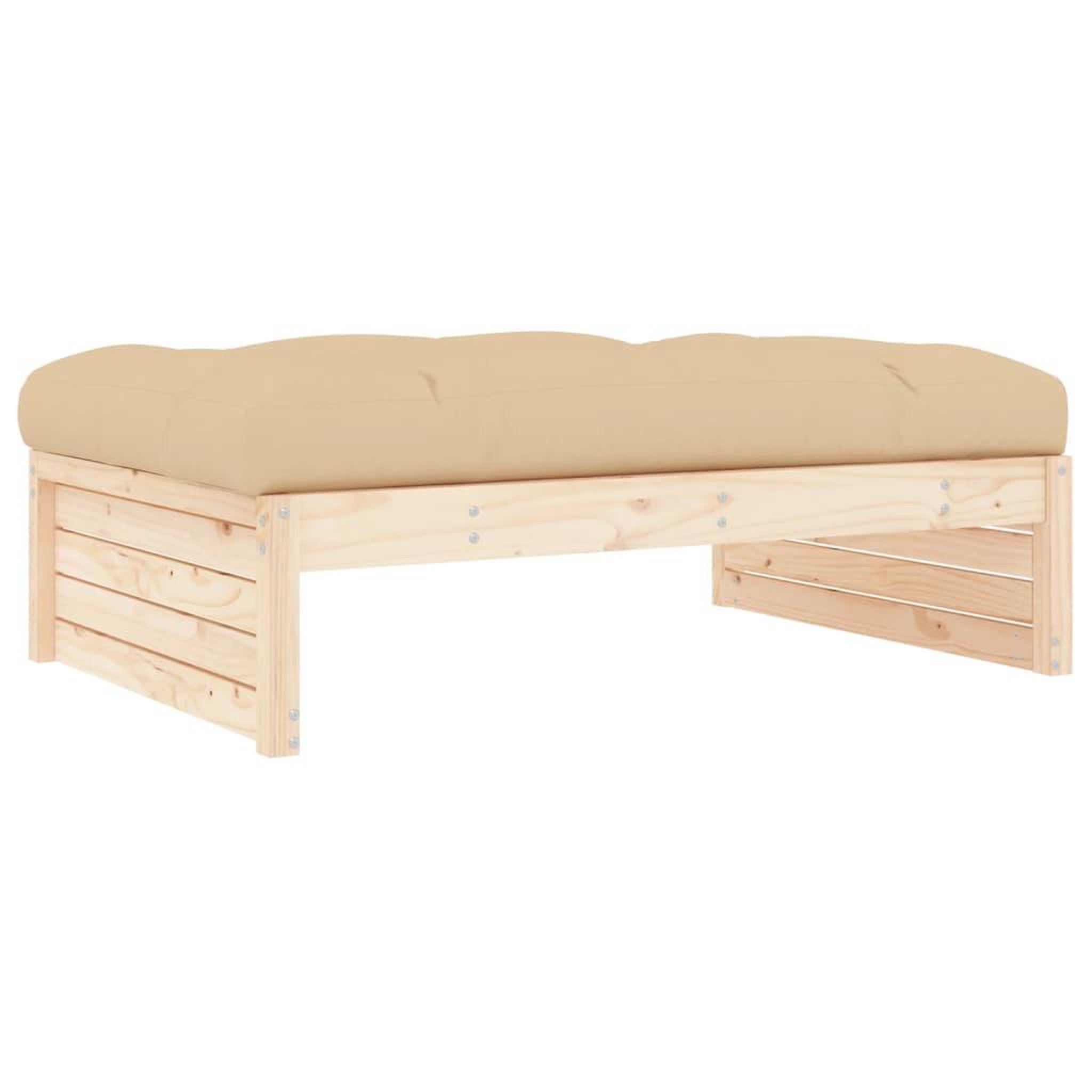 Voir la diapositive 5 : VIDAXL Repose-pied de jardin 120x80 cm bois de pin massif