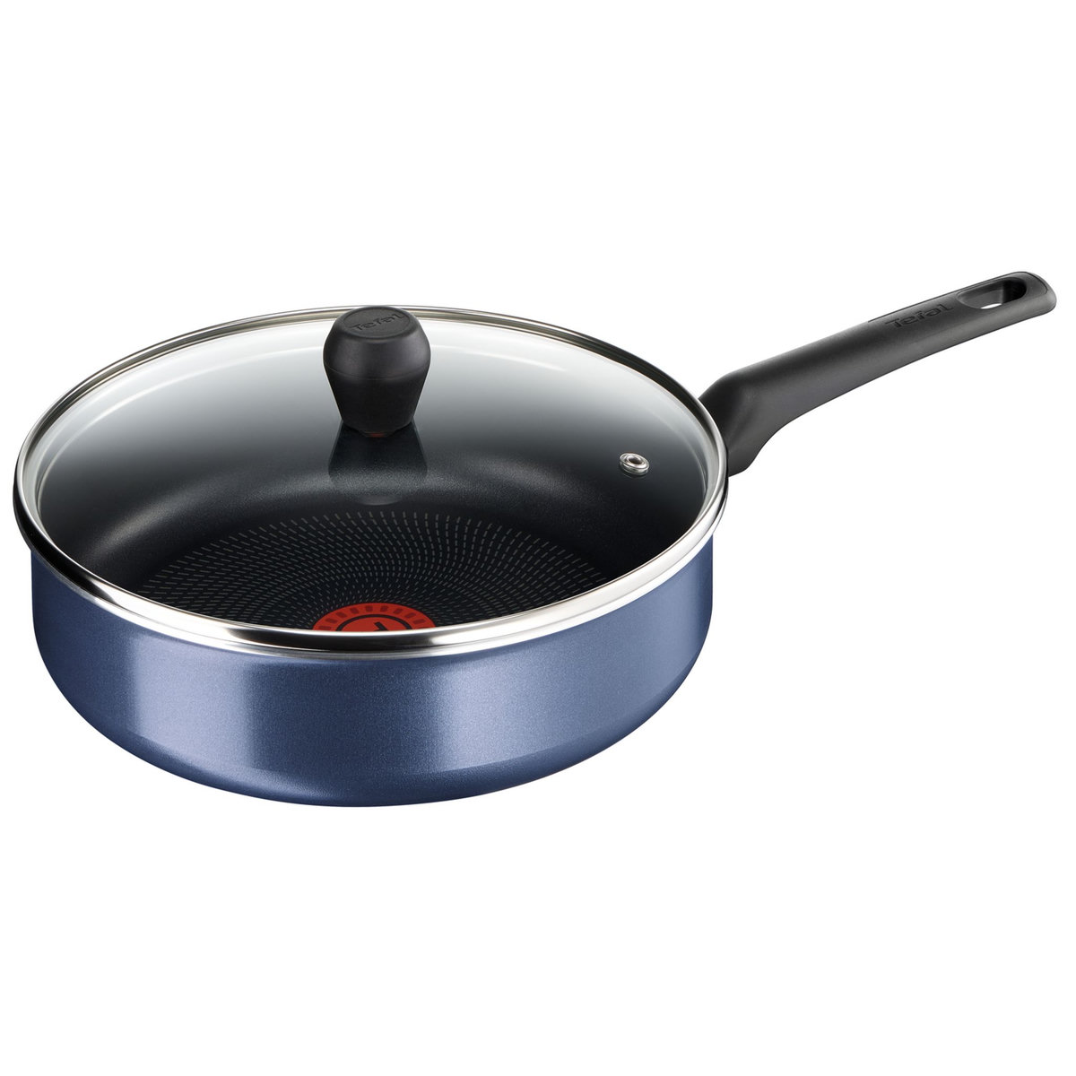 TEFAL Sauteuse + couvercle verre 28 cm STARTERS Bleu nuit 