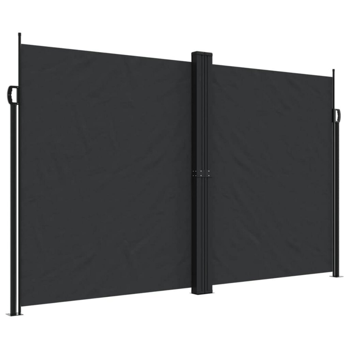 VIDAXL Auvent lateral retractable noir 200x600 cm