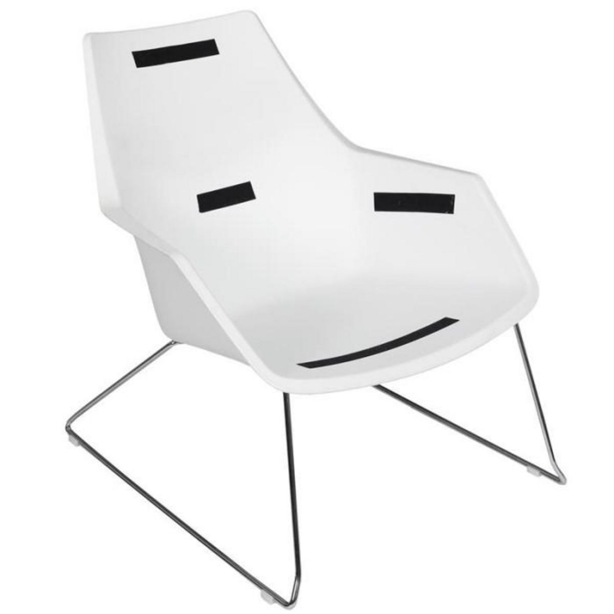 Paris Prix Fauteuil en Tissu Design  Mora  93cm Gris