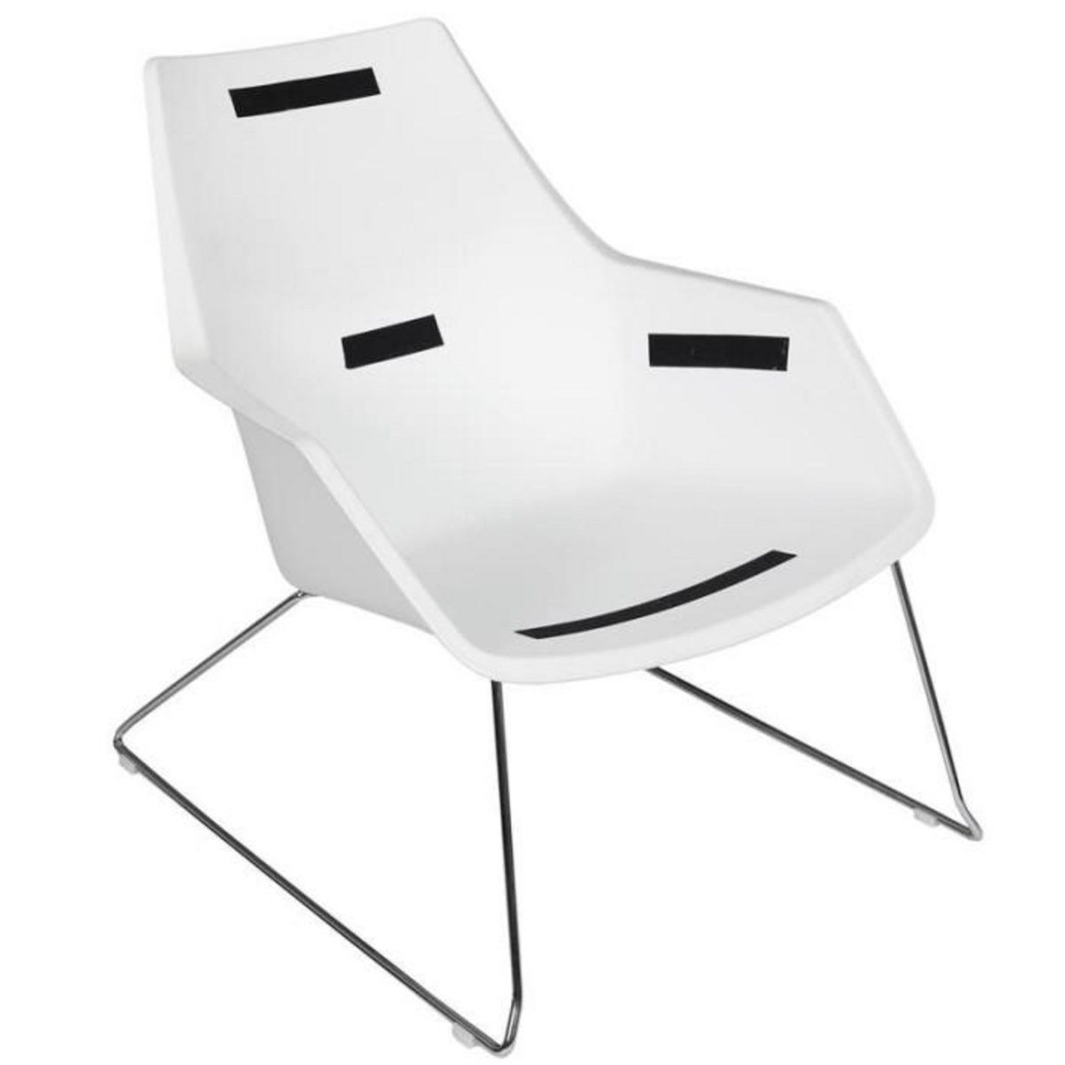 Paris Prix Fauteuil en Tissu Design  Mora  93cm Gris