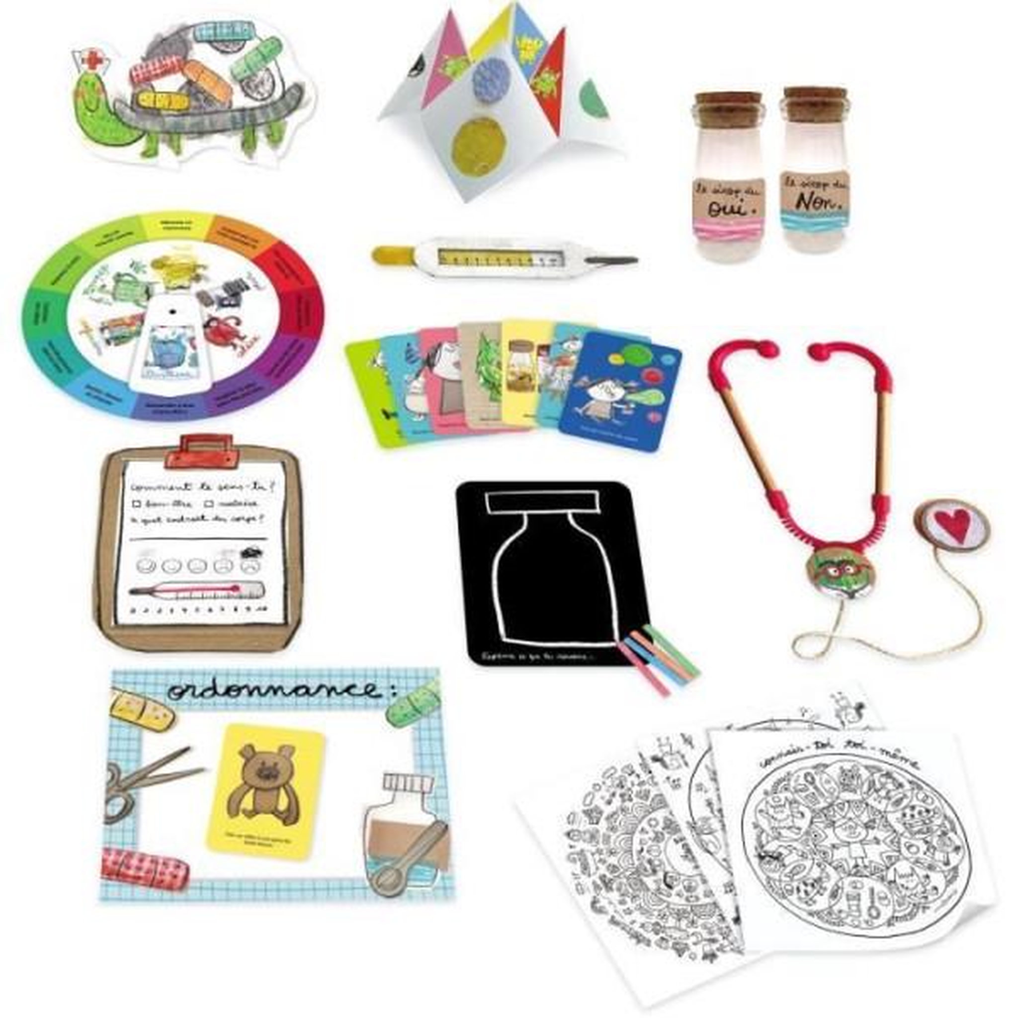 Voir la diapositive 2 : Nathan Jeu éducatif - NATHAN - Le coffret du Docteur des émotions - Des 3 ans - Multicolore - 1 joueur ou plus