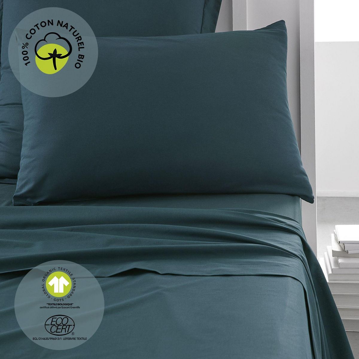 Today Taie d'oreiller rectangulaire - 100% coton BIO