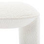 Voir la diapositive 6 : SWEEEK Tabouret. pouf bouclette texturée blanche L 44 x P 44 x H 42cm -SHAWN