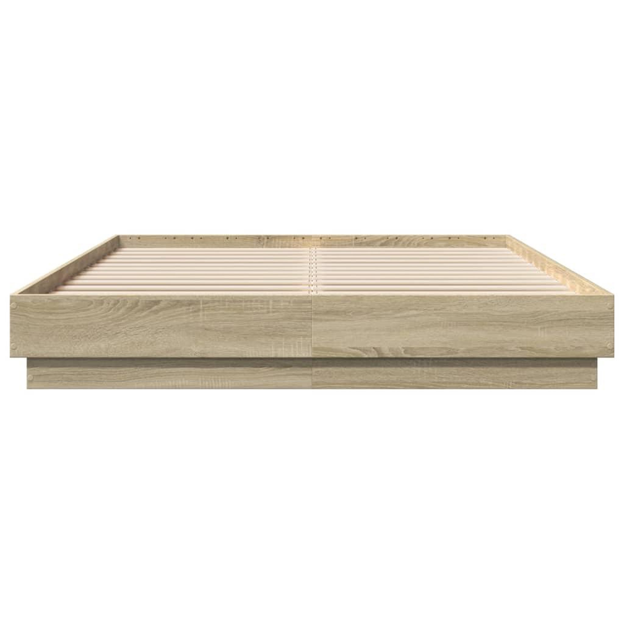 Voir la diapositive 4 : VIDAXL Cadre de lit sans matelas chene sonoma 150x200 cm