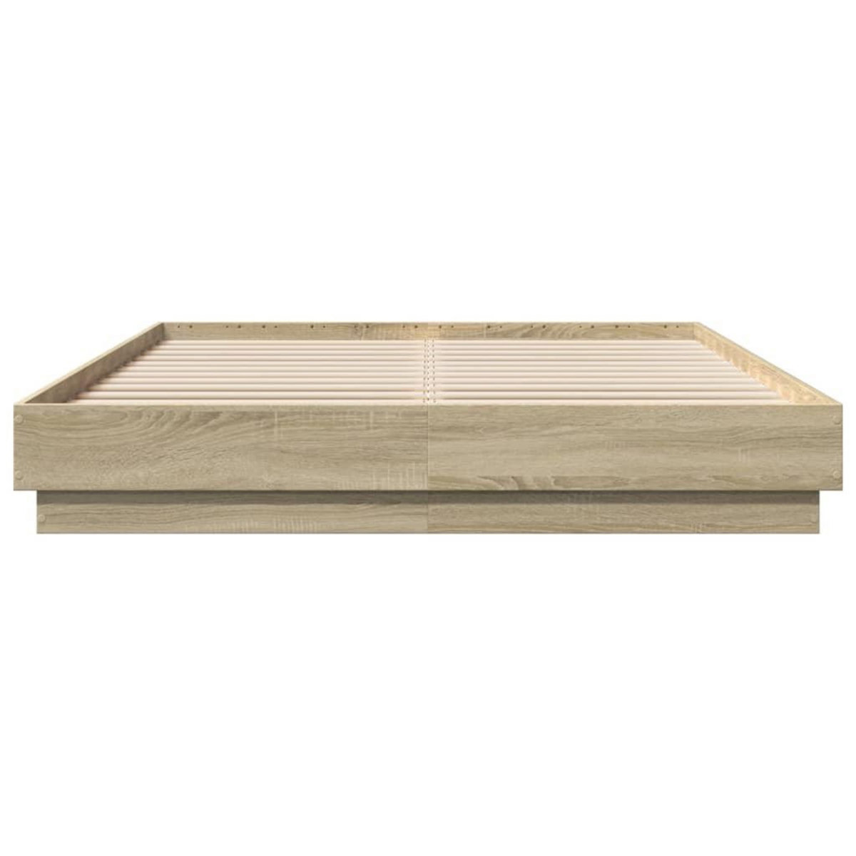 VIDAXL Cadre de lit sans matelas chene sonoma 150x200 cm