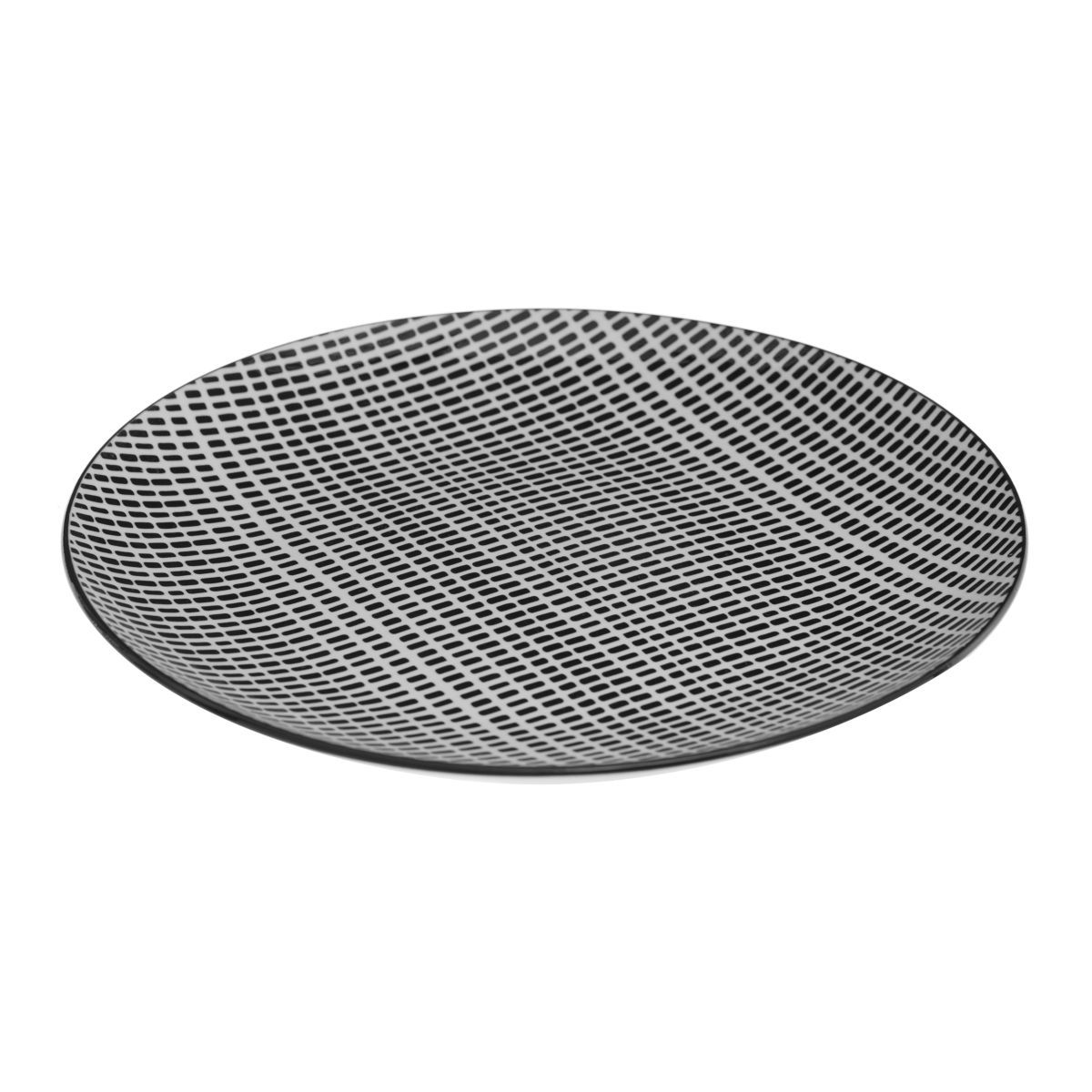 Service 18 pièces SQUARE en porcelaine décoré