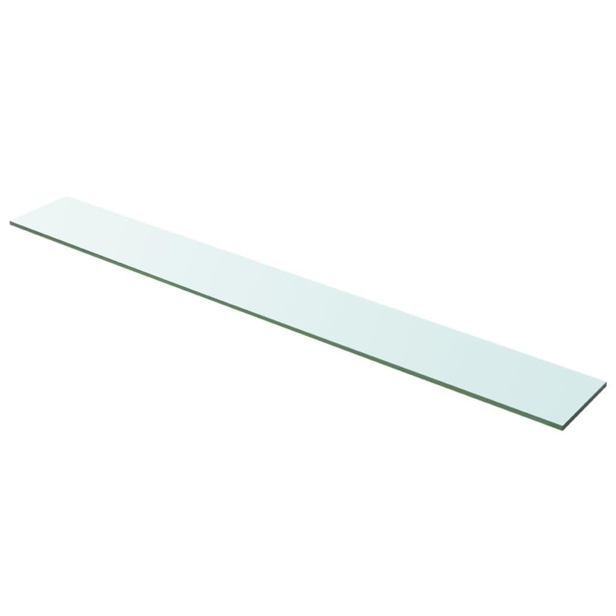 Voir la diapositive 1 : VIDAXL Panneau pour etagere Verre transparent 100 x 12 cm