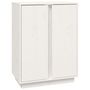 Voir la diapositive 2 : VIDAXL Buffet Blanc 60x35x80 cm Bois massif de pin