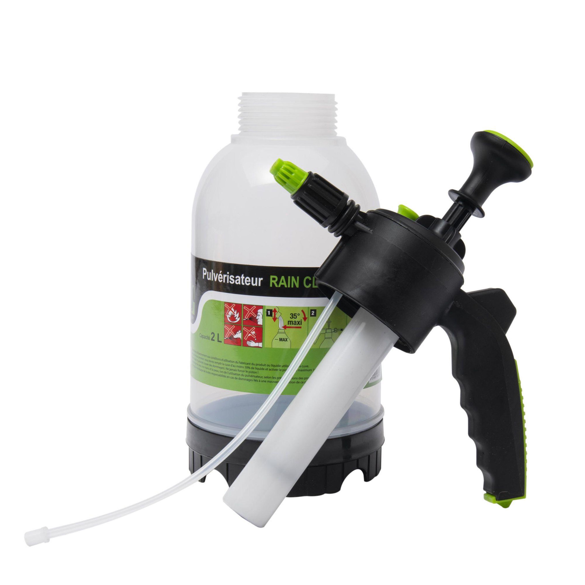 Voir la diapositive 5 : RAIN Pulvérisateur 2 litres à main rain clear