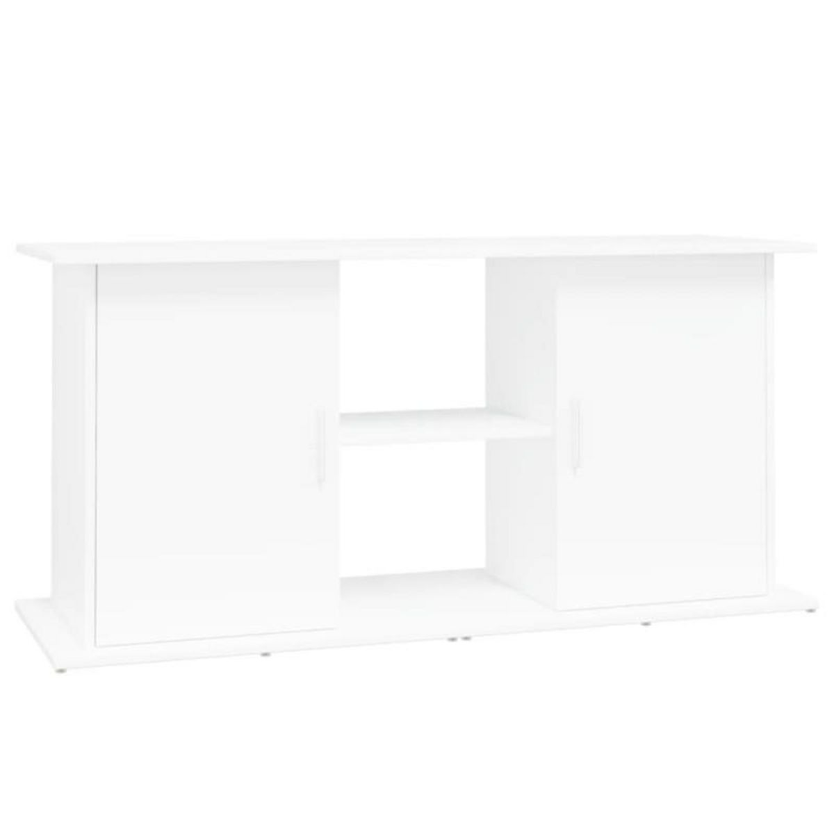 VIDAXL Support pour aquarium blanc 121x41x58 cm bois d ingénierie