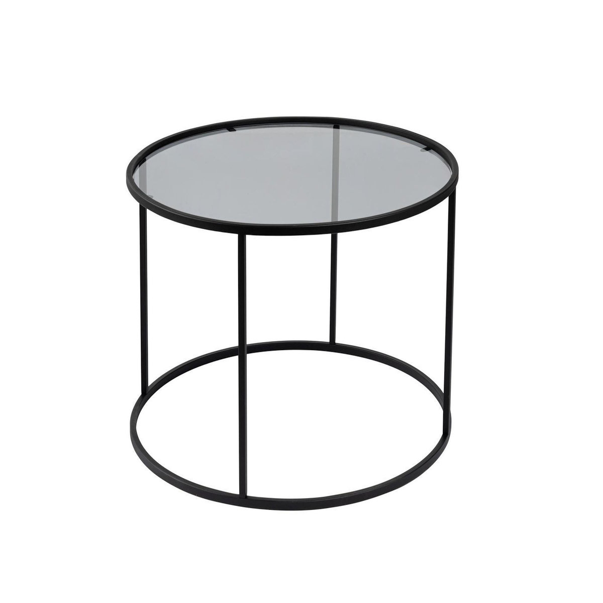 Habitat et Jardin Table basse en métal  Aurum  - 80 x 80 x 43 cm - Noir Gris