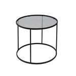 Habitat et Jardin Table basse en métal  Aurum  - 80 x 80 x 43 cm - Noir Gris