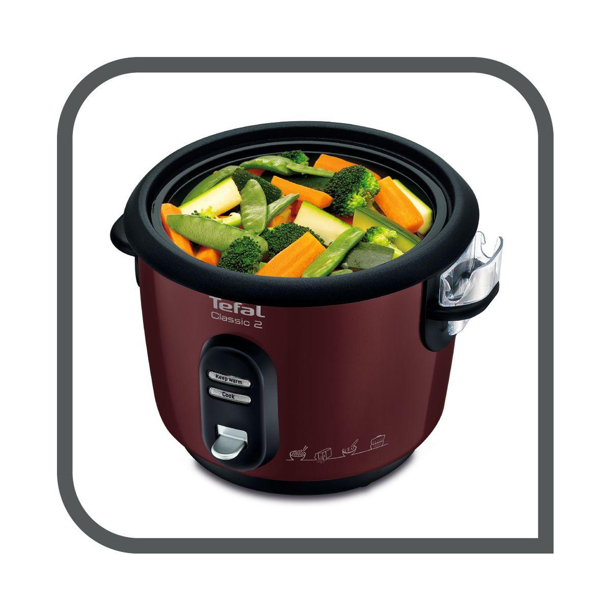 Voir la diapositive 4 : TEFAL Cuiseur riz rk100570