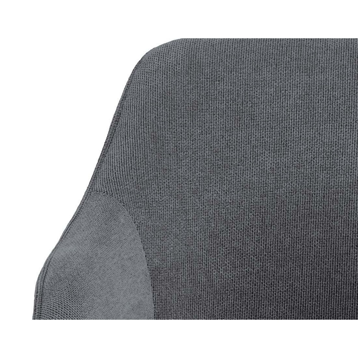 LISA DESIGN Juno - lot de 2 chaises pivotantes - pieds en acier - en tissu