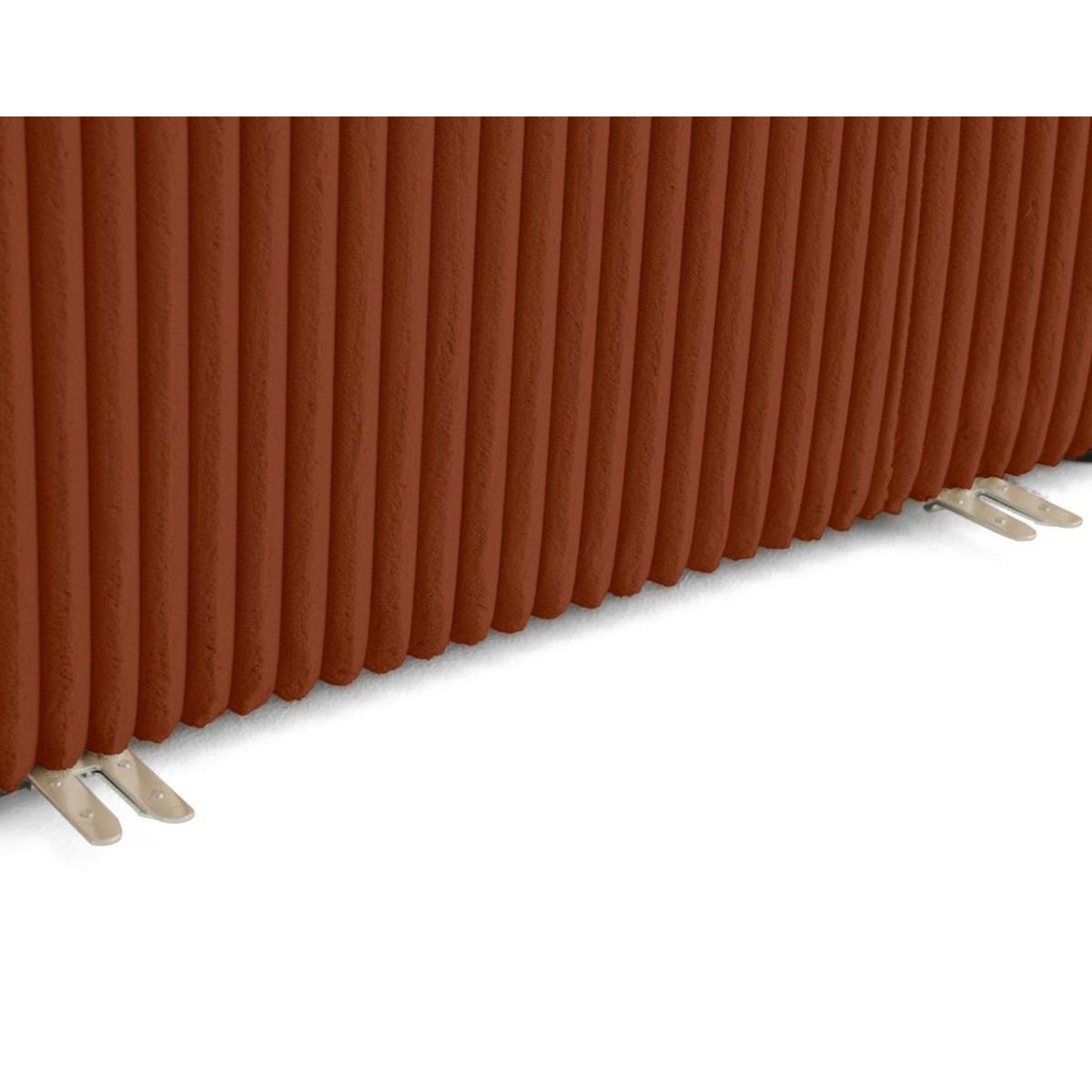 LISA DESIGN Victoire - module d'assise méridienne gauche en velours côtelé grosses côtes