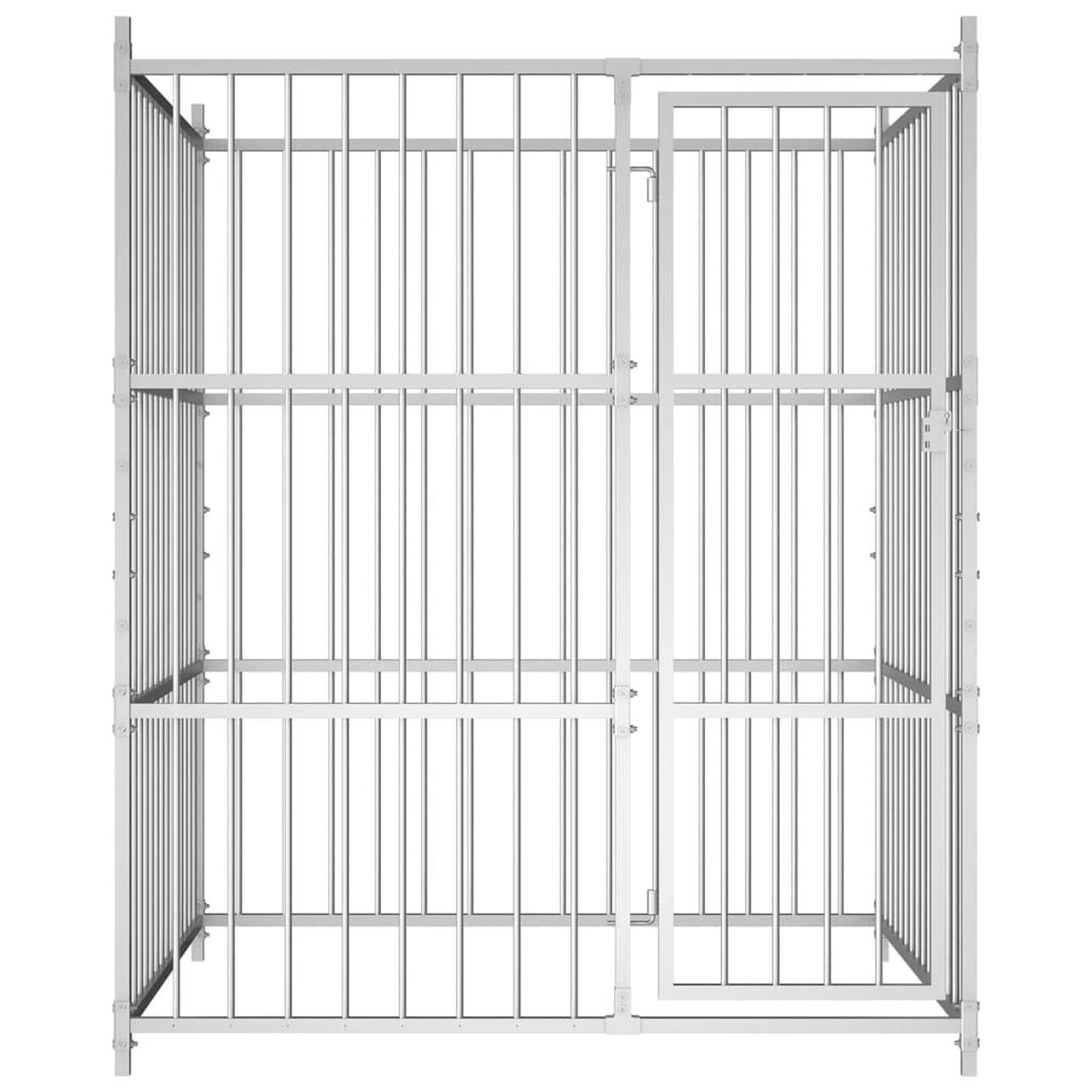 Voir la diapositive 2 : VIDAXL Chenil d'exterieur pour chiens 150 x 150 x 185 cm