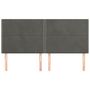 Voir la diapositive 3 : VIDAXL Tetes de lit 4 pcs Gris fonce 80x5x78/88 cm Velours