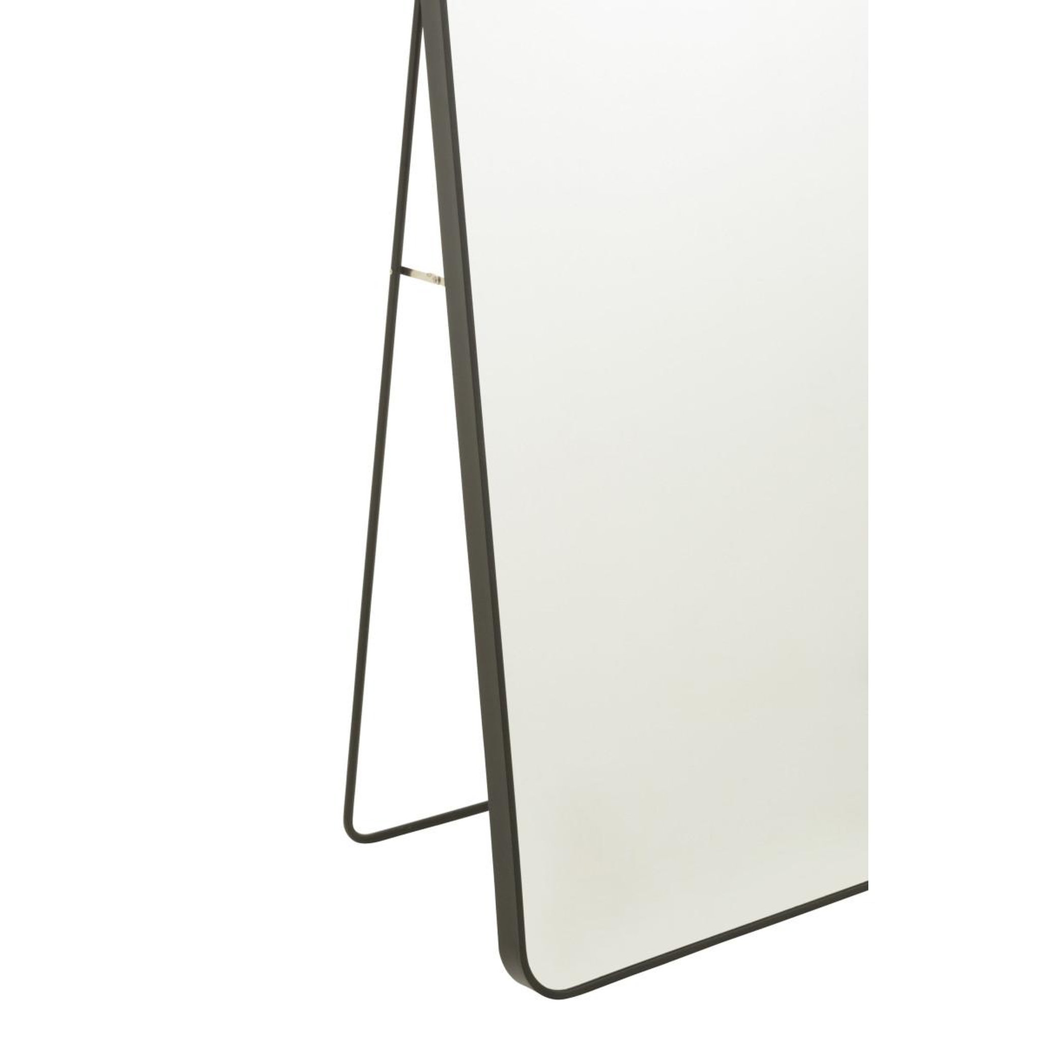 Voir la diapositive 5 : J-LINE Miroir sur Pied Rectangle  Lazaro  150cm Noir