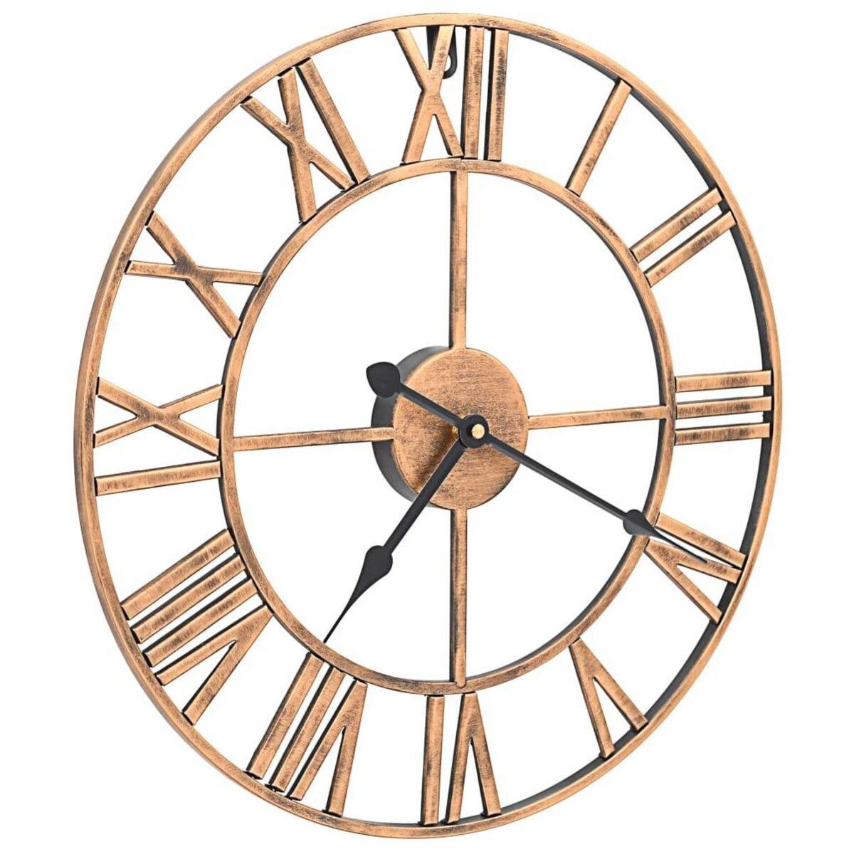 VIDAXL Horloge murale Metal 40 cm Dore