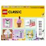 Voir la diapositive 9 : LEGO Classic 11028 - L&rsquo;amusement créatif pastel,  Jouets Briques pour Filles et Garçons Dès 5 Ans : Crème Glacée, Dinosaure, Chat et Plus