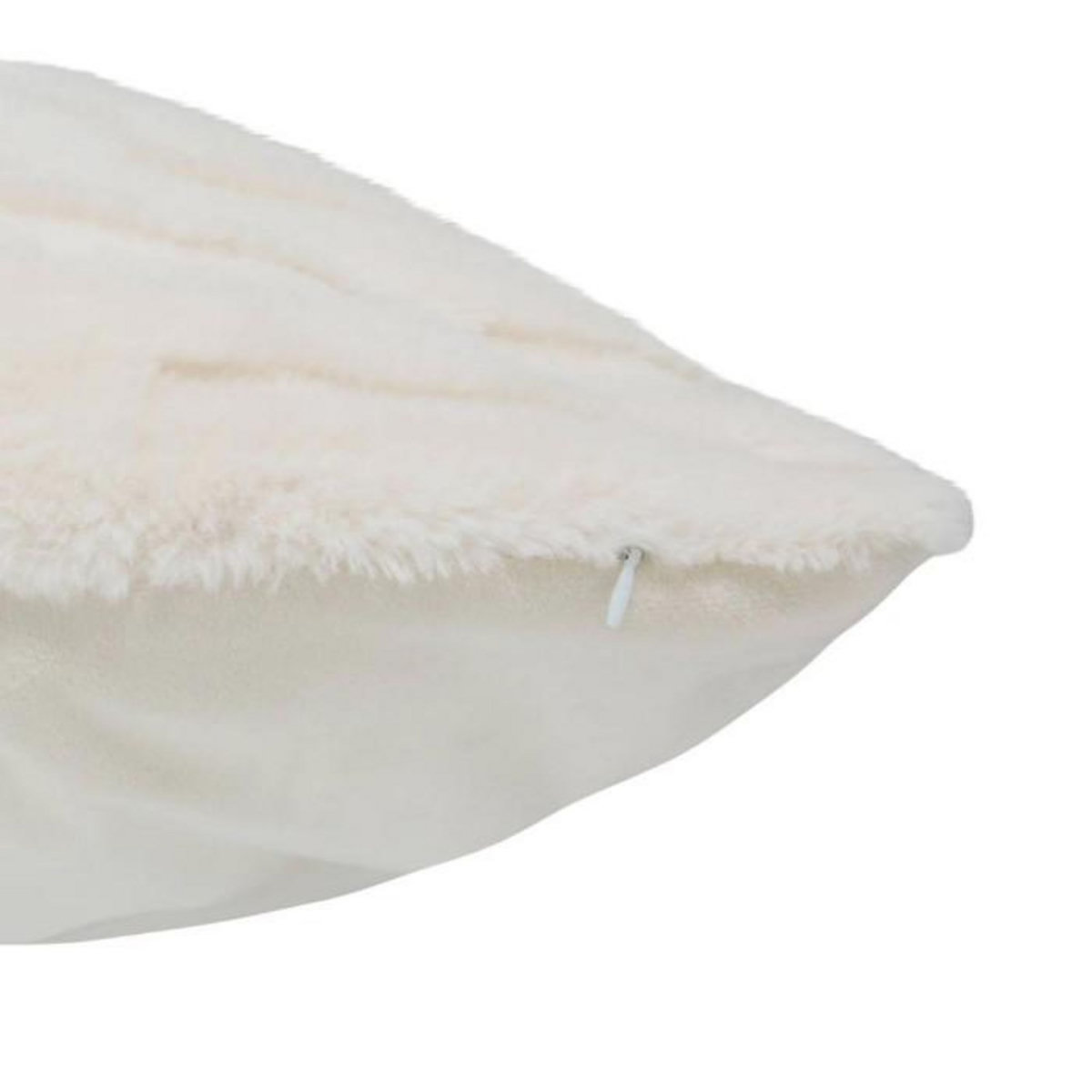 ATMOSPHERA Coussin Imitation Fourrure  Arka  50x80cm Ivoire