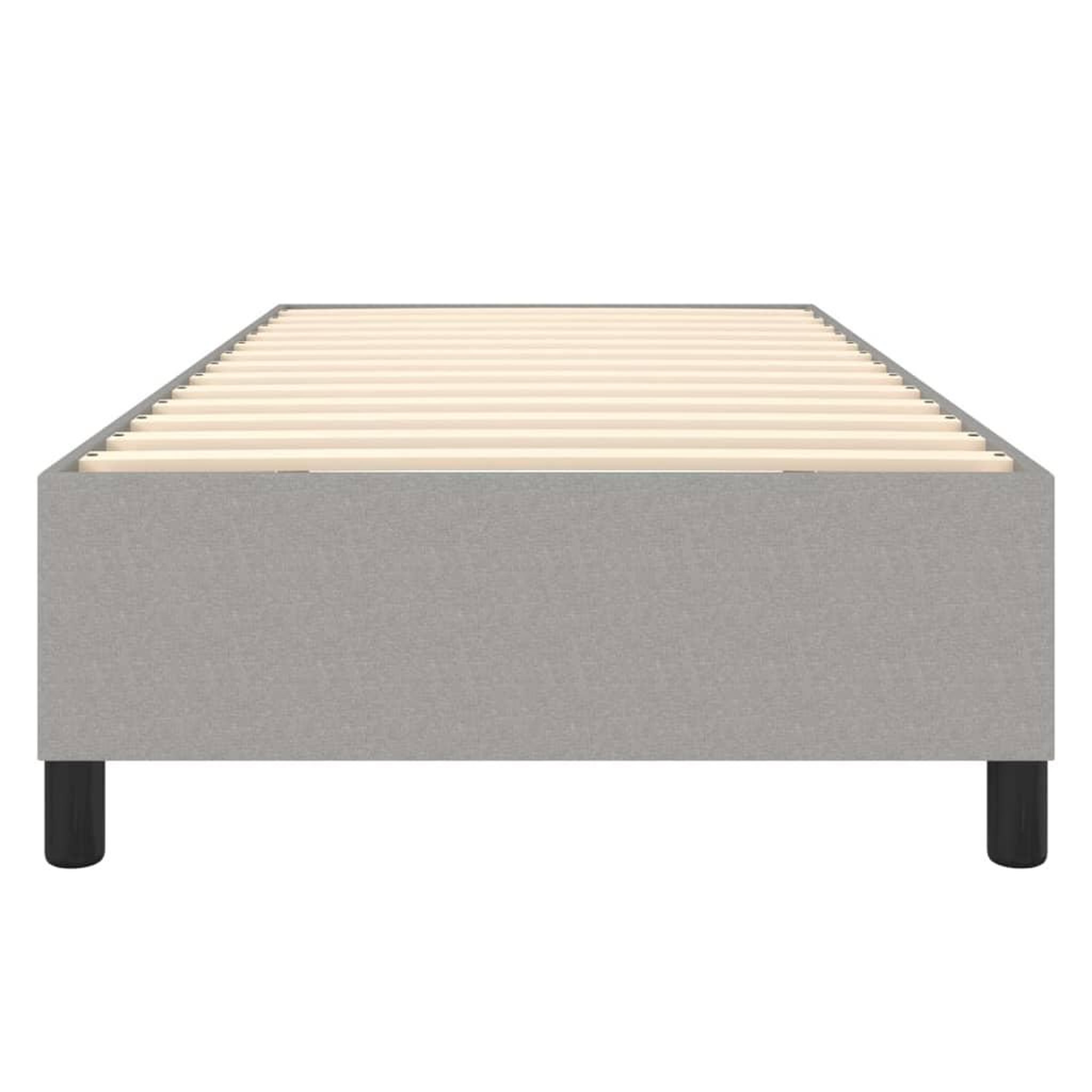 Voir la diapositive 5 : VIDAXL Cadre de lit sans matelas gris clair 80x200 cm tissu