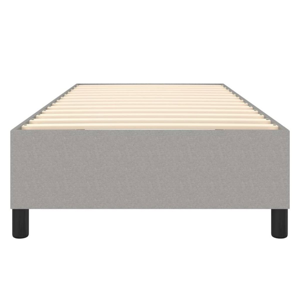VIDAXL Cadre de lit sans matelas gris clair 80x200 cm tissu