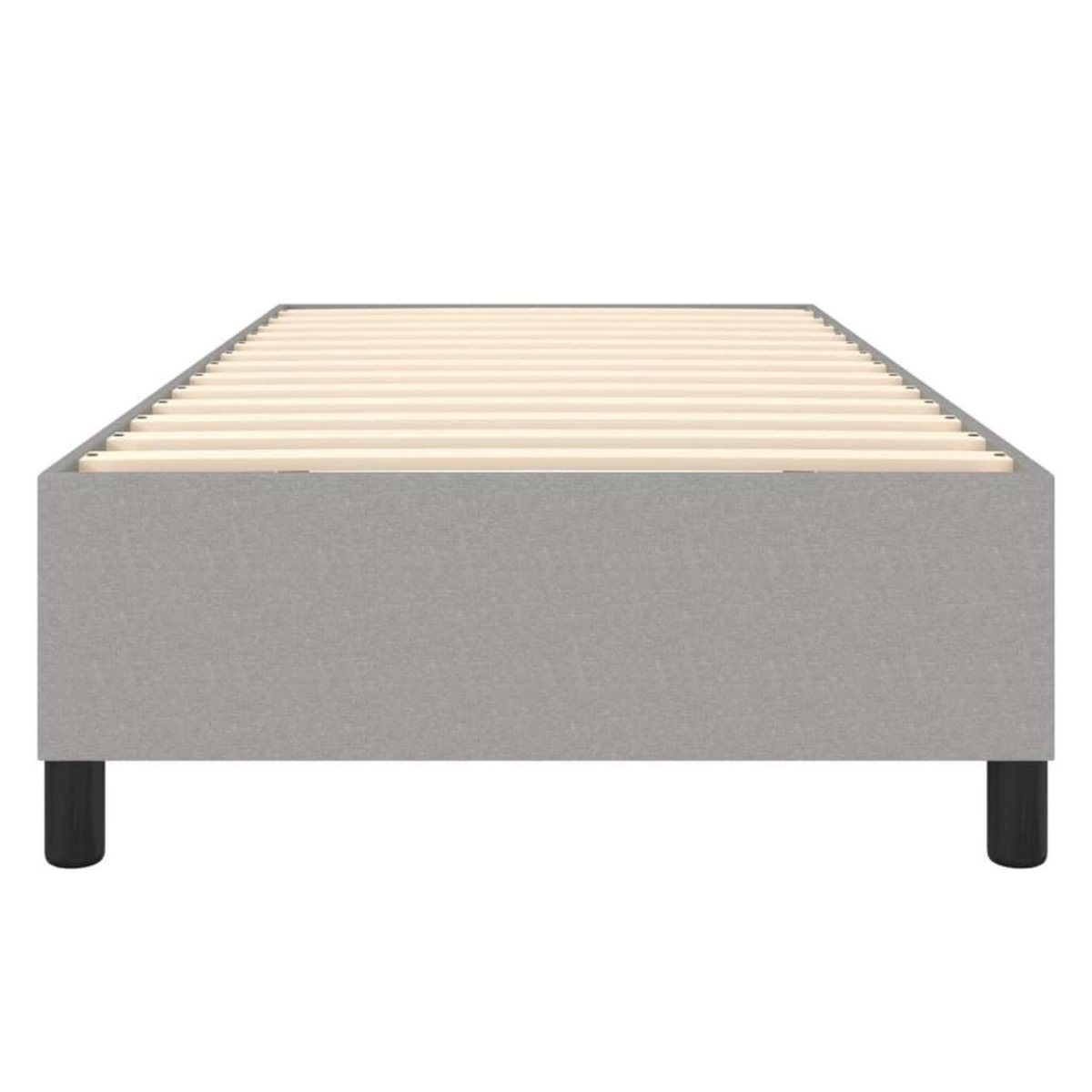 VIDAXL Cadre de lit sans matelas gris clair 80x200 cm tissu