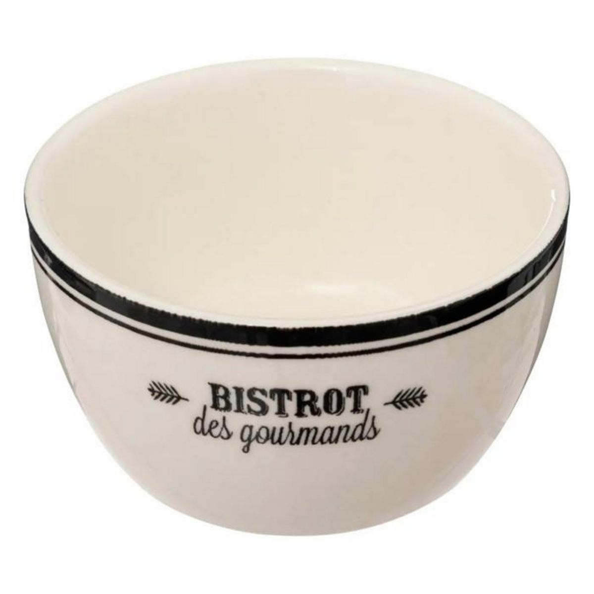 SECRET DE GOURMET Service Apéritif 5 Pièces  Bistrot  22cm Blanc
