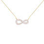 Voir la diapositive 1 : L'ATELIER D'AZUR Collier Or Jaune et Diamants - Motif Infini Infinity – Femme
