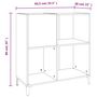 Voir la diapositive 6 : VIDAXL Armoire a disques chene sonoma 84,5x38x89 cm bois d'ingenierie