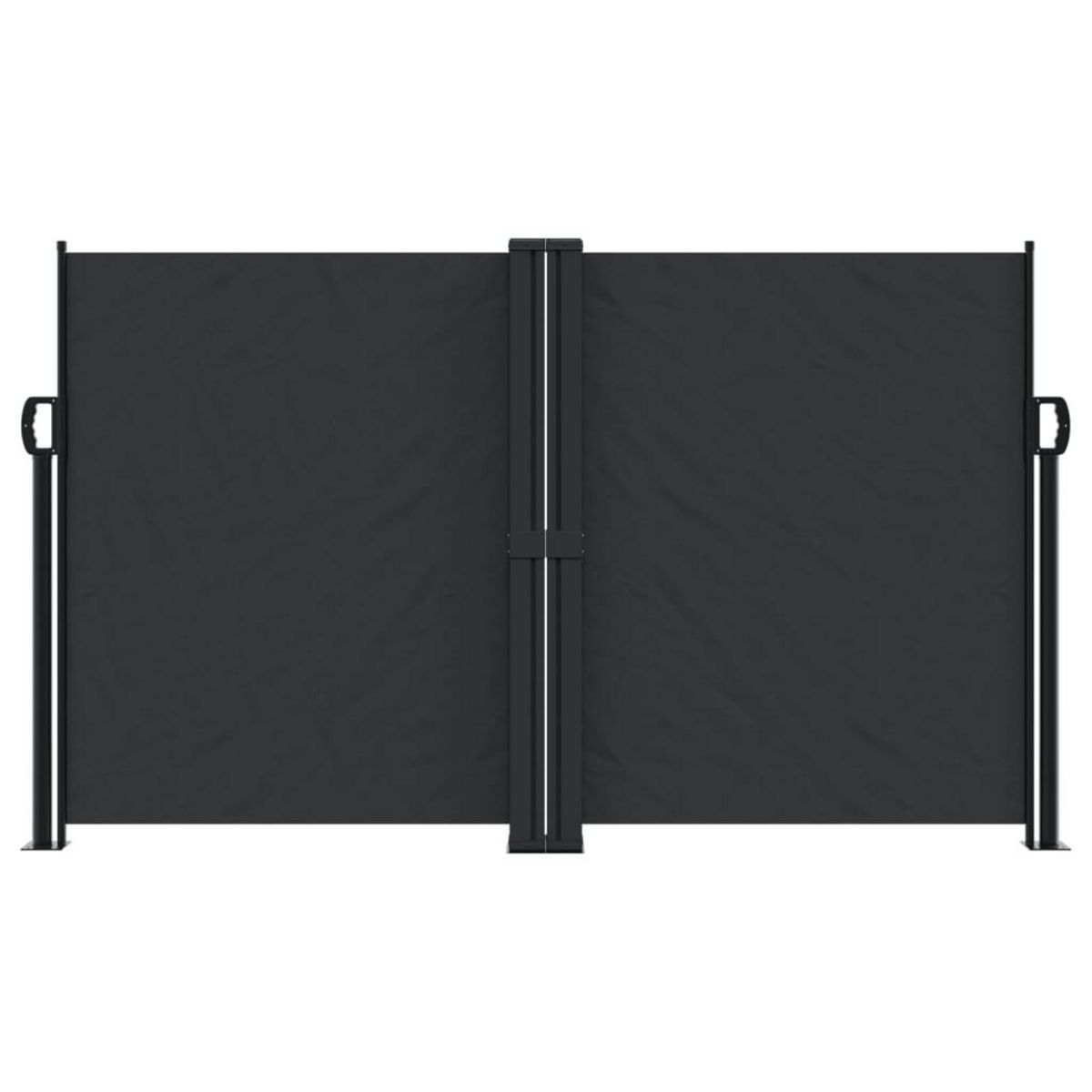 VIDAXL Auvent lateral retractable noir 140x1200 cm